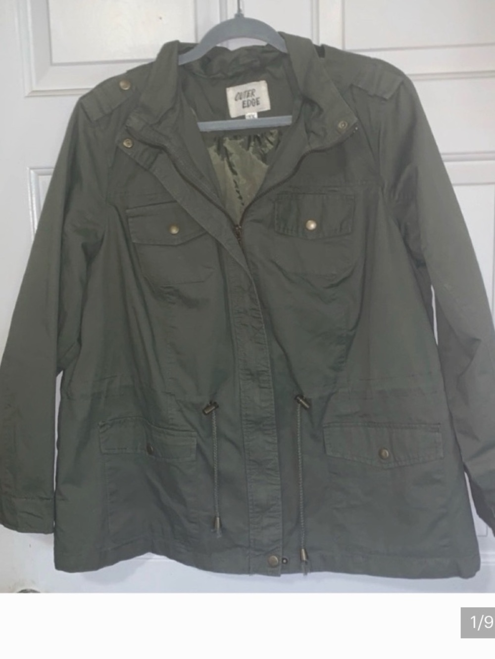 🎯 OUTER EDGE Anorak Army Green Jacket NWT 1X